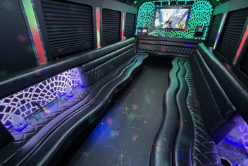 Des Moines Limo Bus Interior