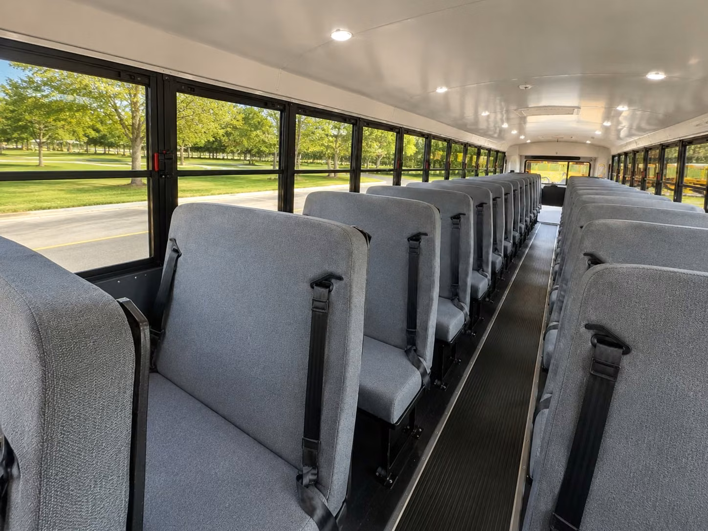 school bus inside